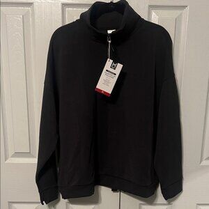 NWT Members Mark Women's Quarter Zip Scuba Pullover Size XL